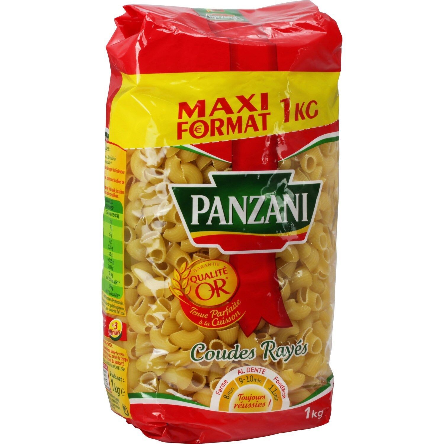 Palette Pâtes Coudes Rayés Panzani 1KG