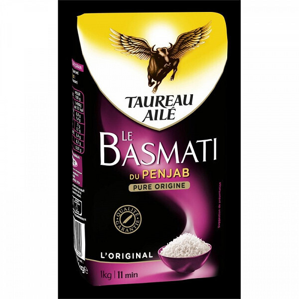 Palette Riz Basmati du Penjab - TAUREAU AILE - 1kg